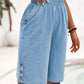 Pantaloni capri casual pentru femei, cu talie elastică și confortabili