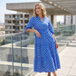 Rochie maxi casual pentru femei, cu imprimeu boem