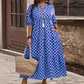 Rochie maxi casual pentru femei, cu imprimeu boem