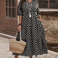 Rochie maxi casual pentru femei, cu imprimeu boem