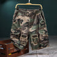 Pantaloni scurți cargo camuflați cu ținte pentru bărbați