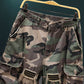 Pantaloni scurți cargo camuflați cu ținte pentru bărbați
