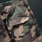 Pantaloni scurți cargo camuflați cu ținte pentru bărbați