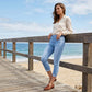 🥳Modelul anului 2026🥳💙Pantaloni scurți din denim elastic pentru femei