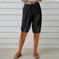 ☀️Pantaloni capri pentru femei, cu cordon la talie