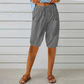 ☀️Pantaloni capri pentru femei, cu cordon la talie