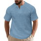 Tricou casual pentru bărbați, cu mâneci scurte, în culori uni
