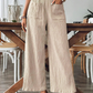 Pantaloni casual pentru femei, de culoare uni, cu croială largă