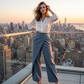 Pantaloni casual scurți din patchwork pentru femei👖