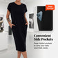 👗Rochie casual pentru femei, cu mânecă scurtă, tip tricou