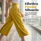 Pantaloni culottes pentru femei, cu talie înaltă, plisați și cu croi larg
