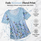 Tricou pentru femei cu guler rotund și bordură din dantelă