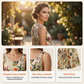 Rochie lungă fără mâneci cu imprimeu floral
