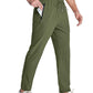 Pantaloni sport ușori pentru bărbați, cu buzunare cu fermoar