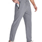 Pantaloni sport ușori pentru bărbați, cu buzunare cu fermoar