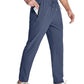 Pantaloni sport ușori pentru bărbați, cu buzunare cu fermoar