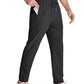 Pantaloni sport ușori pentru bărbați, cu buzunare cu fermoar