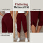 Pantaloni capri casual pentru femei, cu talie elastică