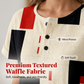 Tricou Henley pentru femei cu imprimeu abstract colorat