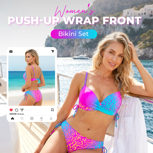 Set de bikini cu sutien push-up și slip