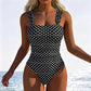 Costum de baie modern pentru femei, cu imprimeu, dintr-o singură piesă