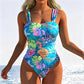Costum de baie modern pentru femei, cu imprimeu, dintr-o singură piesă