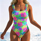 Costum de baie modern pentru femei, cu imprimeu, dintr-o singură piesă