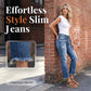 👖Blugi skinny la modă pentru femei, cu efect uzat