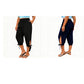 Pantaloni capri casual pentru femei, cu talie elastică