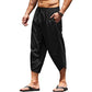Pantaloni capri casual de tip harem pentru bărbați