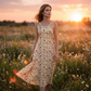 Rochie maxi fără mâneci, cu imprimeu floral, pentru femei, cu buzunare