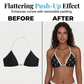 👙Set de bikini cu bretele în stil halter cu buline – stil retro, material elastic, slip tip boxeri 🌊