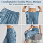 Pantaloni largi pentru femei, cu imprimeu floral vintage