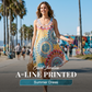 👗Rochie de vară casual, fără mâneci, în linie A – cu imprimeu, vaporoasă, ușoară ☀️
