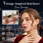 💍Cercei cu inimă roșie și cruce – în stil vintage, delicați, simbolici ✝️