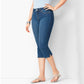 Blugi capri din denim elastic pentru femei