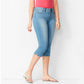 Blugi capri din denim elastic pentru femei