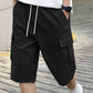 🩳Pantaloni scurți casual de tip cargo pentru bărbați, cu șnur☀️