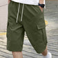 🩳Pantaloni scurți casual de tip cargo pentru bărbați, cu șnur☀️