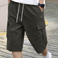 🩳Pantaloni scurți casual de tip cargo pentru bărbați, cu șnur☀️