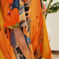 ❤️‍🔥Rochie fluidă în culori tropicale vibrante