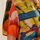 ❤️‍🔥Rochie fluidă în culori tropicale vibrante