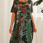❤️‍🔥Rochie fluidă în culori tropicale vibrante