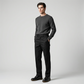 Pantaloni pentru bărbați, cu croială dreaptă și material elastic