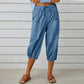 Pantaloni capri casual pentru femei, cu buzunare