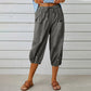 Pantaloni capri casual pentru femei, cu buzunare