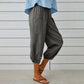 Pantaloni capri casual pentru femei, cu buzunare