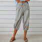 Pantaloni capri casual pentru femei, cu buzunare