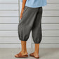 Pantaloni capri casual pentru femei, cu buzunare