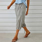 Pantaloni capri casual pentru femei, cu buzunare